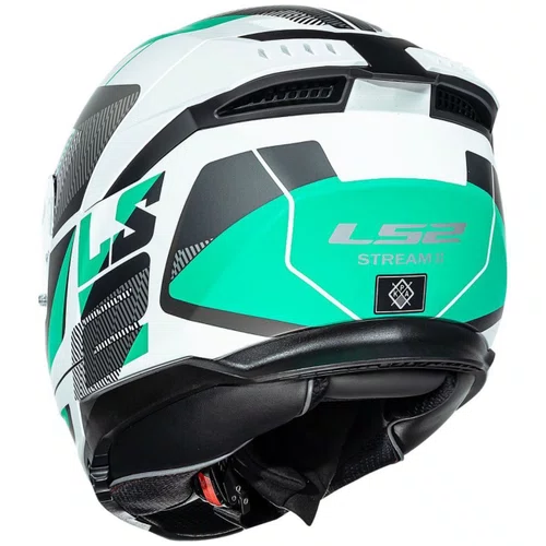 Capacete LS2 FF808 Stream 2 Road Cyan Cinza