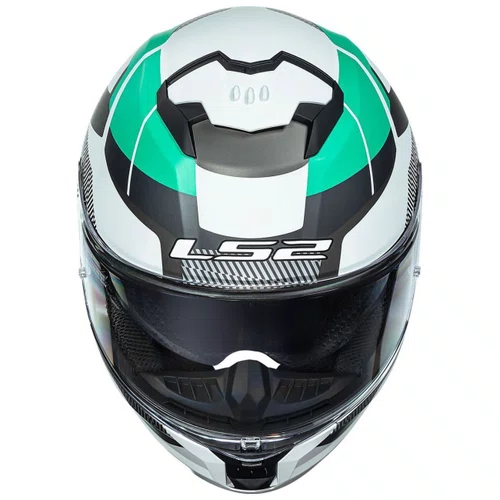 Capacete LS2 FF808 Stream 2 Road Cyan Cinza
