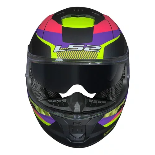 Capacete LS2 FF808 Stream 2 Road Rosa Preto Fosco