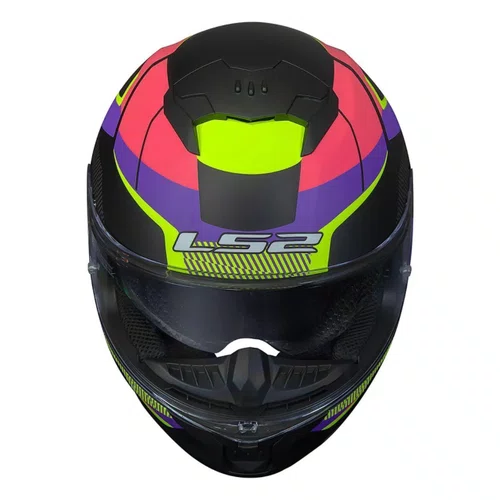 Capacete LS2 FF808 Stream 2 Road Rosa Preto Fosco