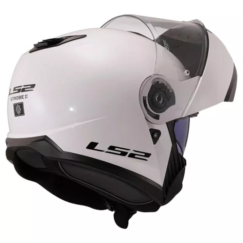 Capacete Articulado LS2 FF908 Strobe 2 Branco Original Premium