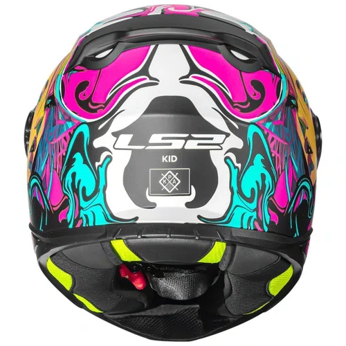 Capacete Fechado Ls2 Infantil FF812 Cyberg Roxo Cyan Fosco