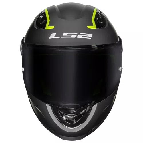 Capacete Fechado Ls2 Infantil FF812 Monocolor Preto Fosco