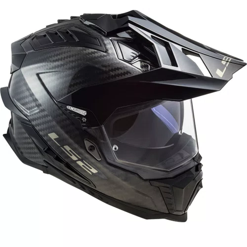 Capacete Fechado Ls2 Mx701 Explorer Carbon Solid Original Premium