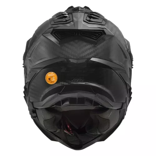 Capacete Ls2 Mx701 Explorer Carbon Solid Preto Fosco