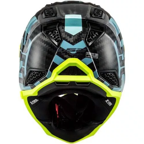 Capacete Motocross Ls2 Mx703 X Force C Barrier Sky Azul