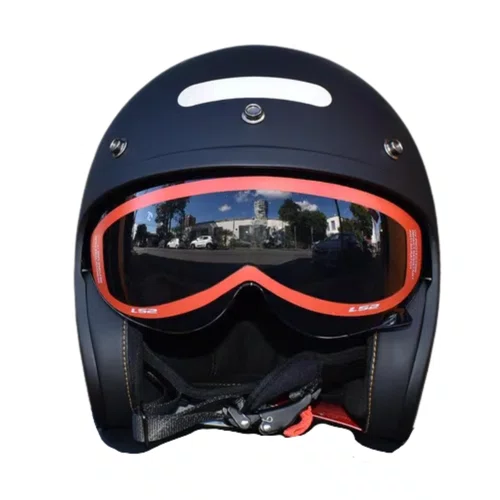 Capacete Aberto Ls2 OF599 Spitfire Monocolor Preto Fosco