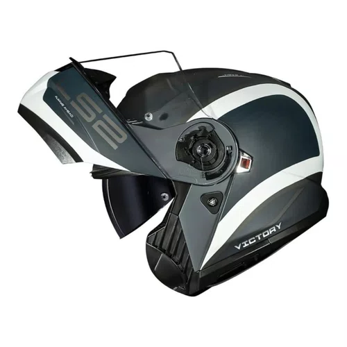 Capacete Articulado LS2 Strobe 2 Victory Cinza Fosco Gray Original