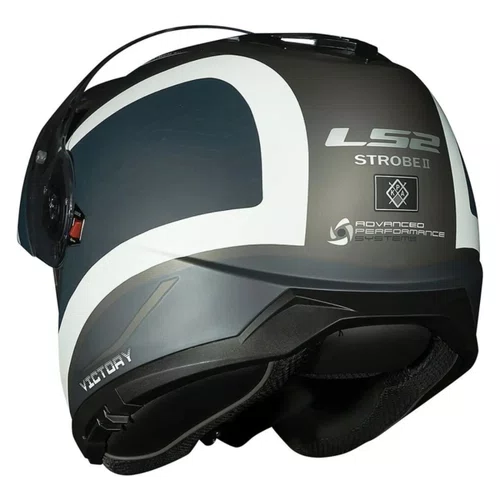 Capacete Articulado LS2 Strobe 2 Victory Cinza Fosco Gray Original