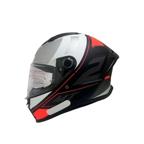 Capacete Fechado MT Stinger 2 Poun B5 Vermelho Fosco