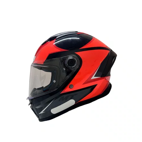 Capacete Fechado MT Stinger 2 Zap B5 Cinza Laranja