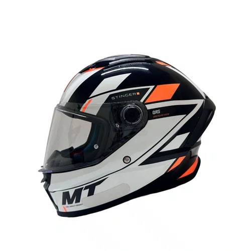Capacete Fechado MT Stinger 2 Zivze B4 Laranja Fluor