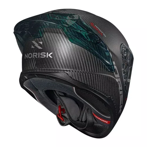 Capacete Norisk Carbon R Solid Preto Fosco