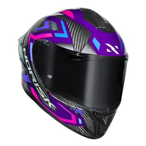 Capacete Norisk Carbon R Spot Roxo