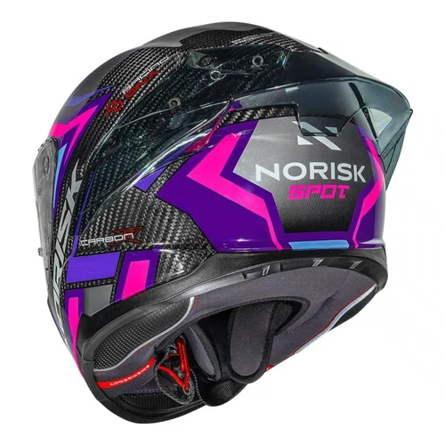 Capacete Norisk Carbon R Spot Roxo