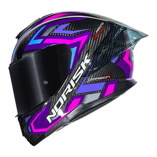 Capacete Norisk Carbon R Spot Roxo
