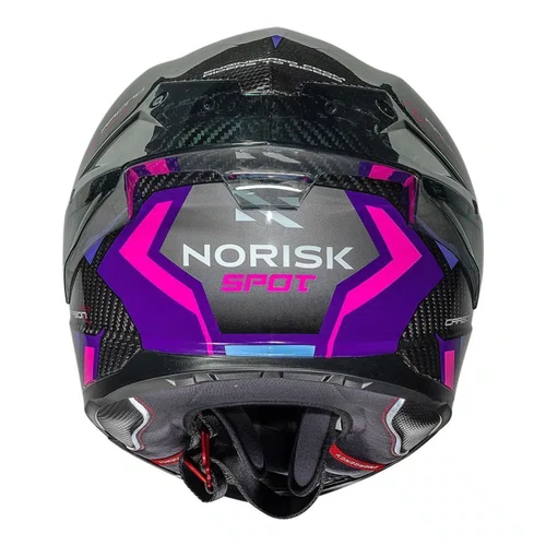 Capacete Norisk Carbon R Spot Roxo
