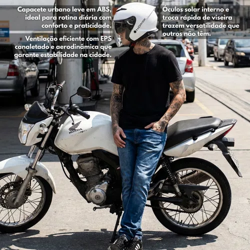 Capacete Norisk City Monocolor Branco
