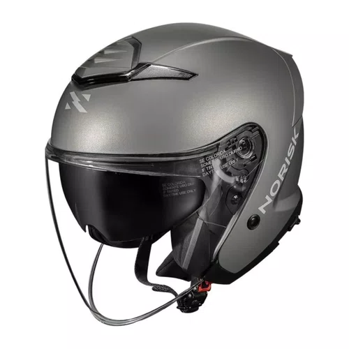 Capacete Norisk City Monocolor Cinza Fosco