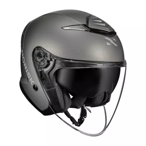 Capacete Norisk City Monocolor Cinza Fosco