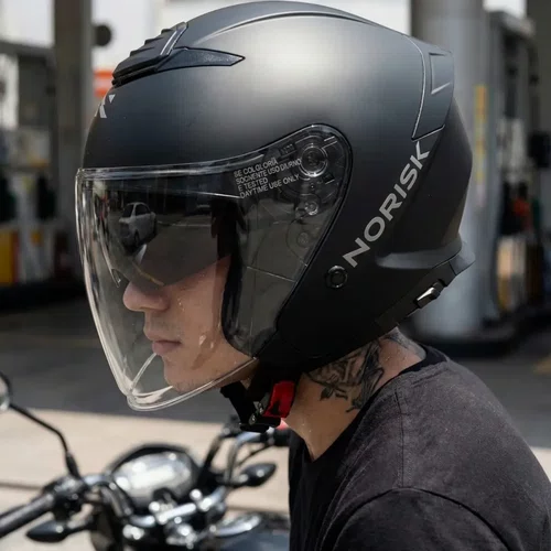 Capacete Norisk City Monocolor Preto Fosco
