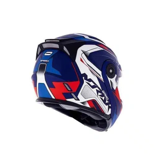 Capacete Articulado Norisk Ff345 Route Speedmax Azul Branco