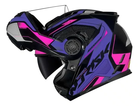 Capacete Norisk Ff345 Route Speedmax Preto Roxo
