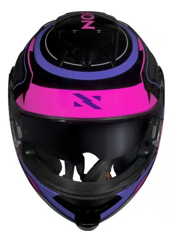 Capacete Norisk Ff345 Route Speedmax Preto Roxo