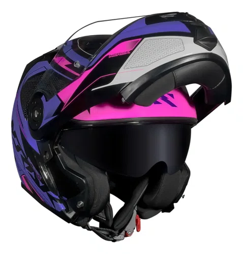 Capacete Norisk Ff345 Route Speedmax Preto Roxo