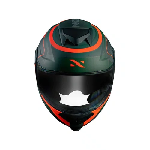 Capacete Norisk Ff345 Route Speedmax Verde Laranja