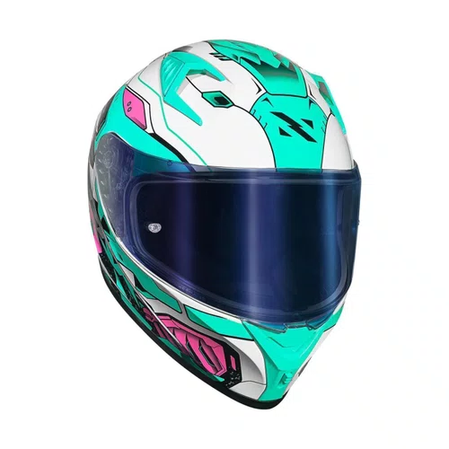 Capacete Norisk Flow Robot Branco Verde