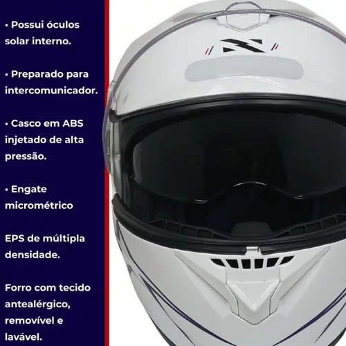 Capacete Articulado Norisk Force 2 Grand Prix USA