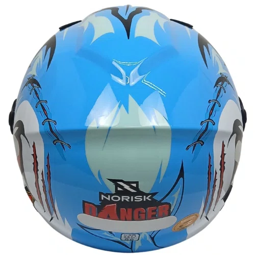 Capacete Aberto Norisk Orion SV Danger Azul