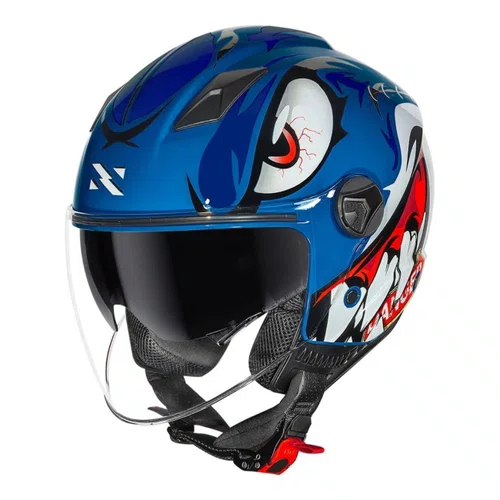 Capacete Aberto Norisk Orion SV Danger Azul Escuro