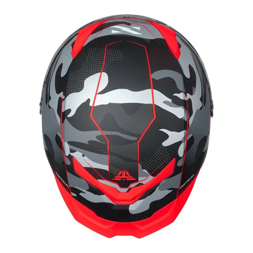 Capacete Fechado Norisk Rock C/ Oculos Solar Tactical Preto Vermelho