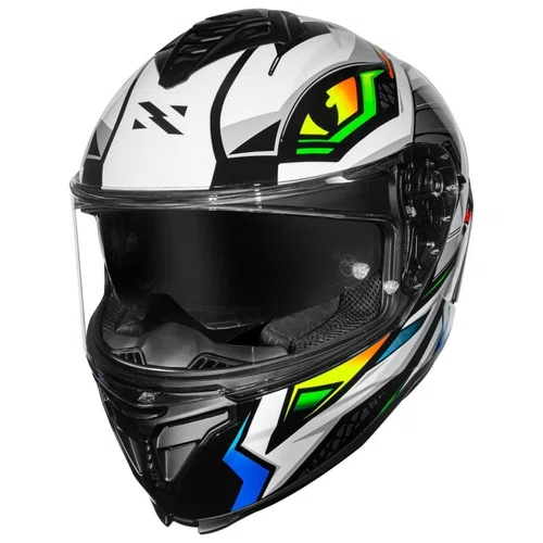 Capacete Fechado Norisk Strada 2 Reptel Vermelho Azul