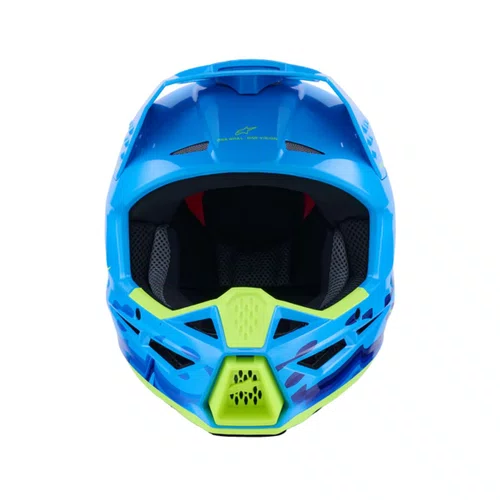 Capacete Off Road Alpinestars SM3 Force Azul Brilho