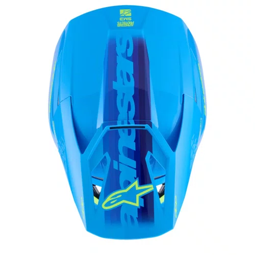 Capacete Off Road Alpinestars SM3 Force Azul Brilho