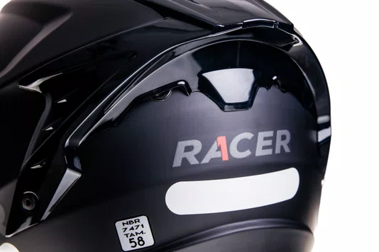 Capacete Fechado Racer1 Rc2 Start Monocolor Preto Fosco