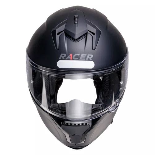 Capacete Fechado Racer1 Rc2 Start Monocolor Preto Fosco
