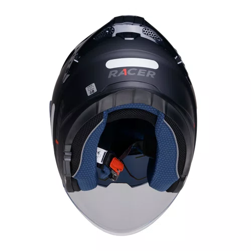 Capacete Aberto Racer1 Rc3 Wind-R Monocolor Preto Fosco