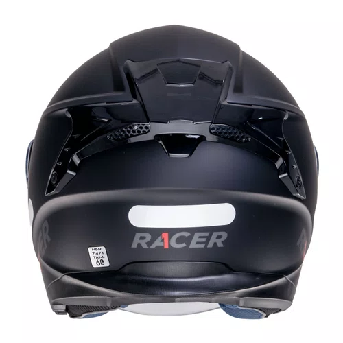 Capacete Aberto Racer1 Rc3 Wind-R Monocolor Preto Fosco