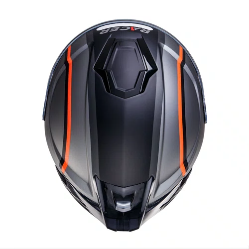 Capacete Aberto Racer1 Rc3 Wind-R Voyager Cinza Preto Laranja