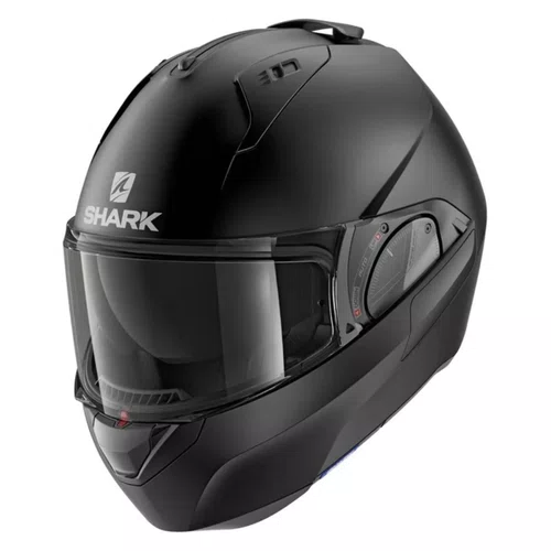 Capacete Articulado Shark Evo ES Blank Preto Fosco