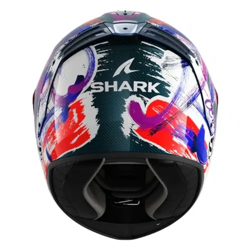 Capacete Shark Spartan RS Carbon Zarco Signature Branco Roxo