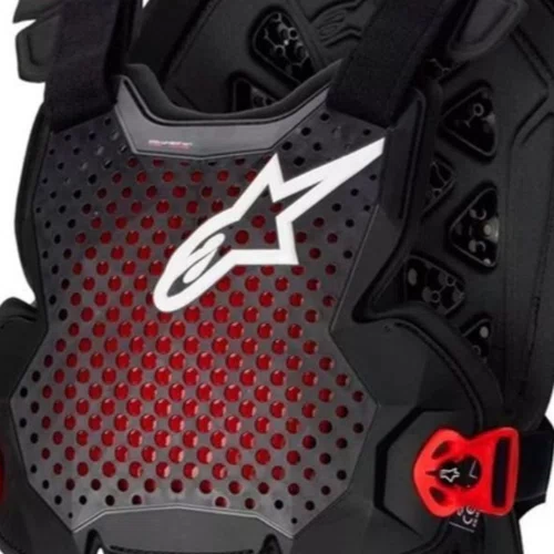 Colete Alpinestars A1 Pro Chest Protector Preto Vermelho Original