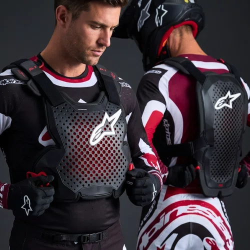 Colete Alpinestars A1 Pro Chest Protector Preto Vermelho Original