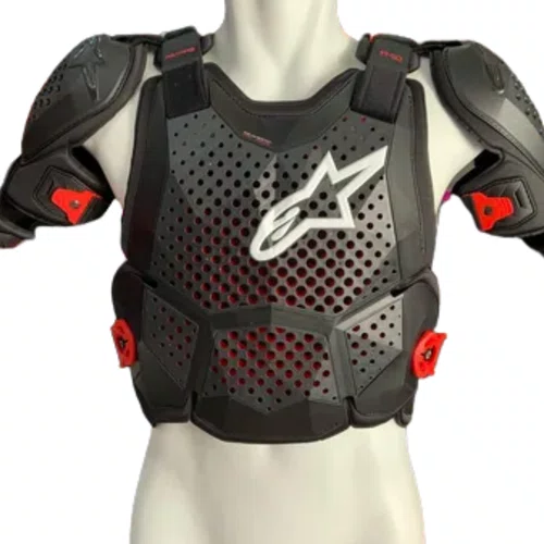 Colete Alpinestars A10 V2 Chest Protector Preto Vermelho