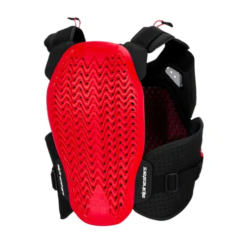 Colete Alpinestars A4 Plasma Chest Protector Preto Vermelho Branco