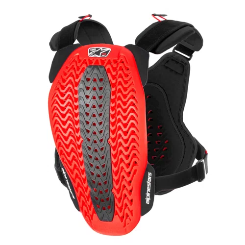 Colete Alpinestars A5 Plasma Chest Protector Preto Vermelho Branco
